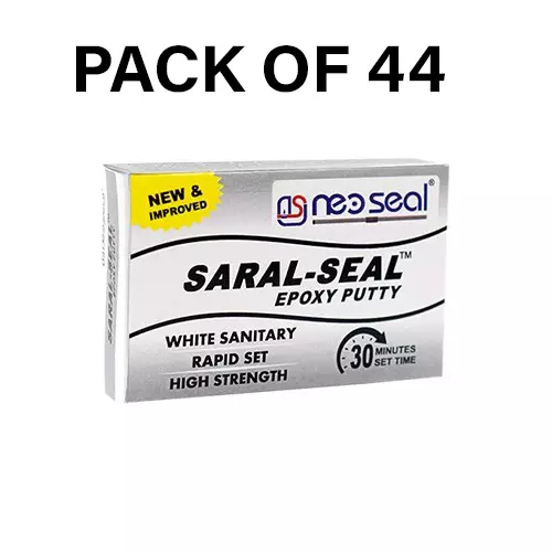 NeoSeal Saral- Seal White Sanitary Epoxy Putty 25 g (Pack of 44)