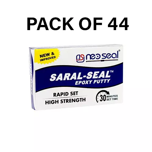 NeoSeal Saral-Seal High Speed Rapid Set Epoxy Putty 50 g (Pack of 44)