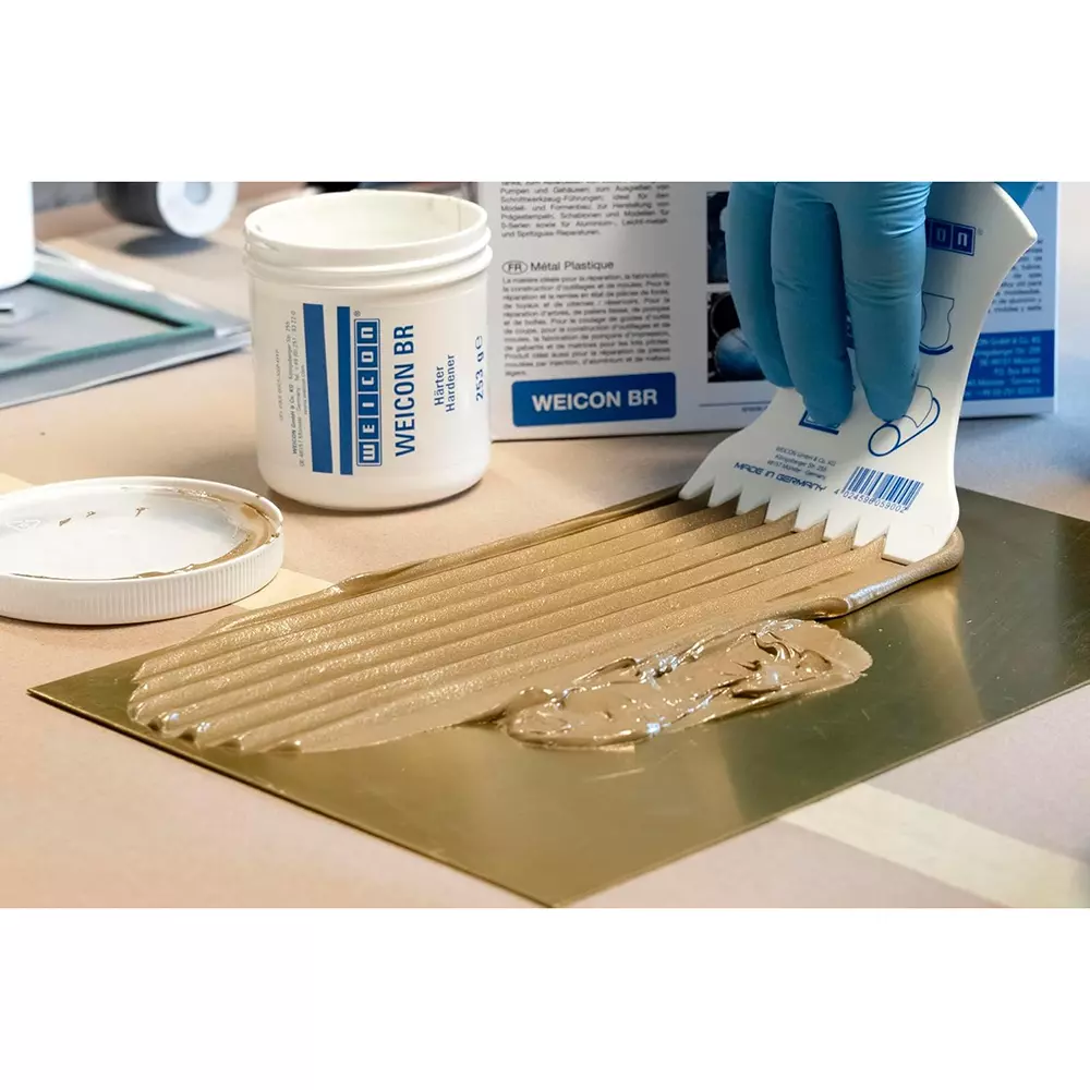WEICON BR Bronze-Filled Epoxy Resin System 500 g for Repairs and Moulding