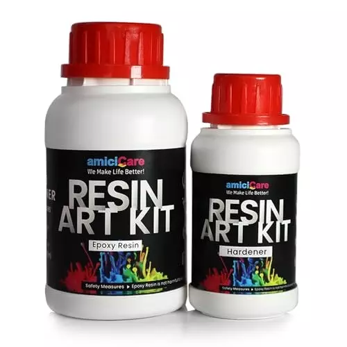 amicicare-premium-epoxy-resin-art-kit-350-ml-crystal-clear-high-gloss-resin-for-diy-crafts-uv-resistant-non-toxic
