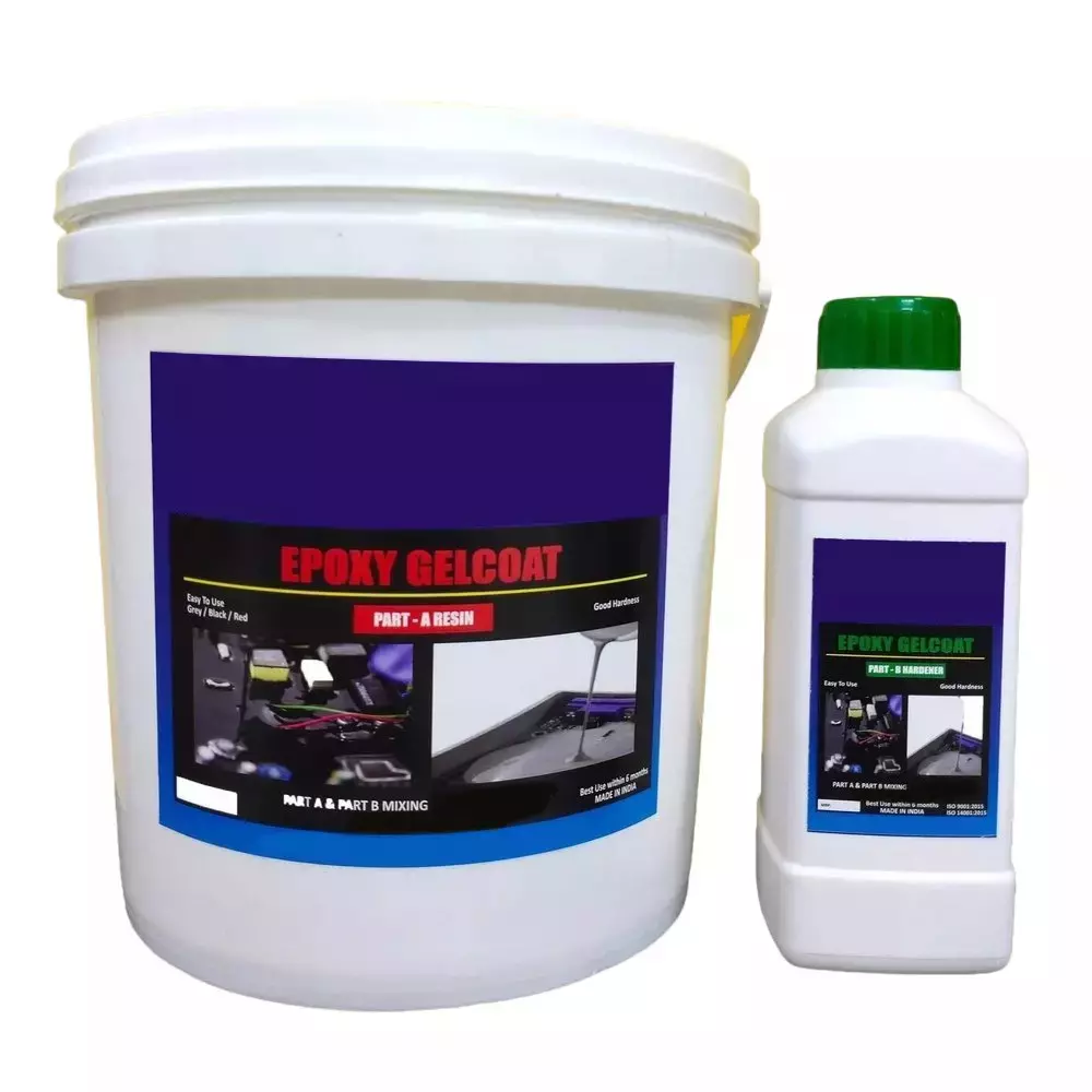 EPOMAX Epoxy Gelcoat 6 Kg Packaging Size Dark Blue High Gloss Epoxy Based Liquid Form for Pcb Potting, EGC109AB6K