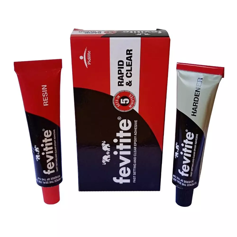 Fevitite 36 g Rapid & Clear Epoxy Adhesive for Sealing and Joining (Pack of 10)