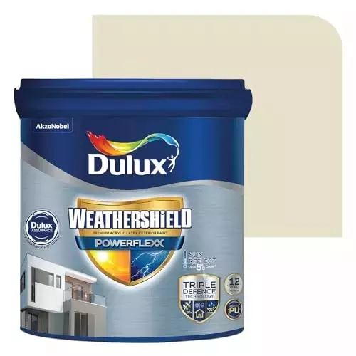 Dulux Weathershield Powerflexx Exterior Emulsion Paint Farm House Beige 10 L