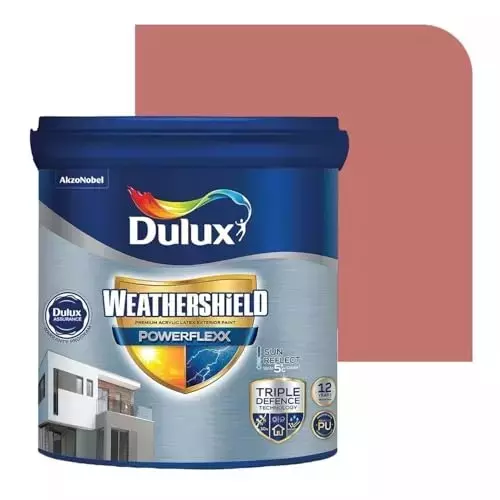 Dulux Weathershield Powerflexx Exterior Emulsion Paint Madeira Rose 10 L