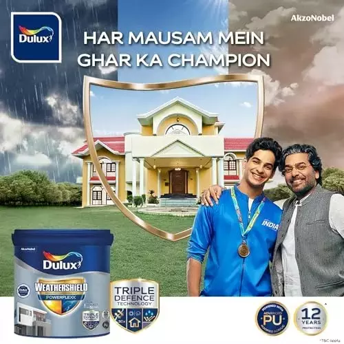 Dulux Weathershield Powerflexx Exterior Emulsion Paint Manilla Tan 10 L
