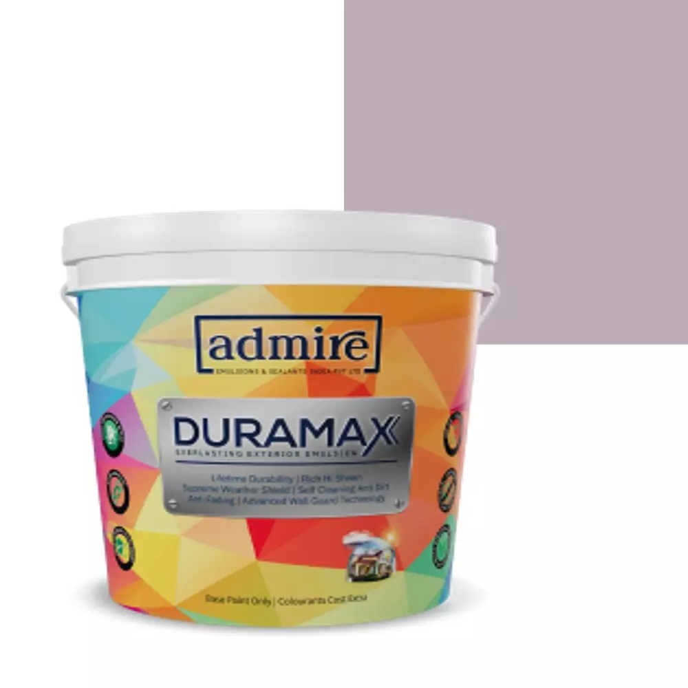 ADMIRE PAINTS DURAMAX Exterior Emulsion Paint 10 L Capacity Purple Aura