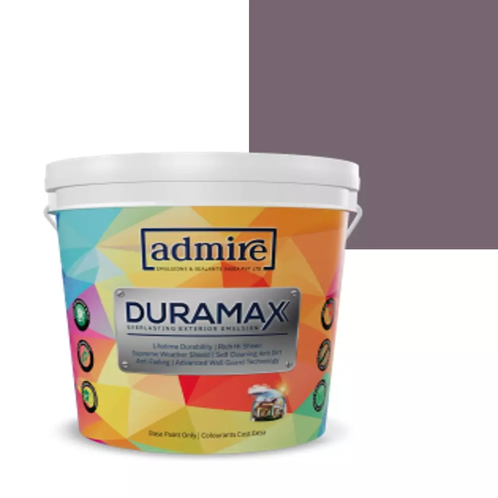 ADMIRE PAINTS DURAMAX Exterior Emulsion Paint 10 L Capacity Purple Suede-N