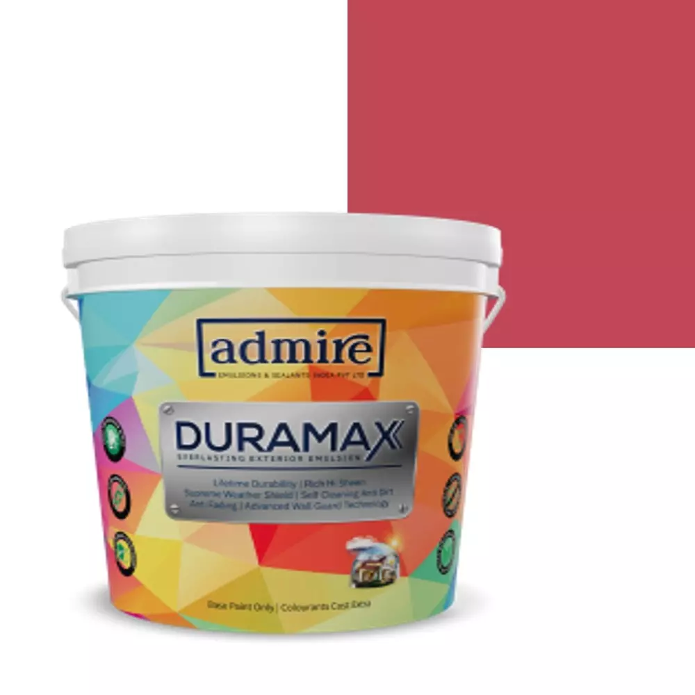 ADMIRE PAINTS DURAMAX Exterior Emulsion Paint 10 L Capacity Auspicious Red-I