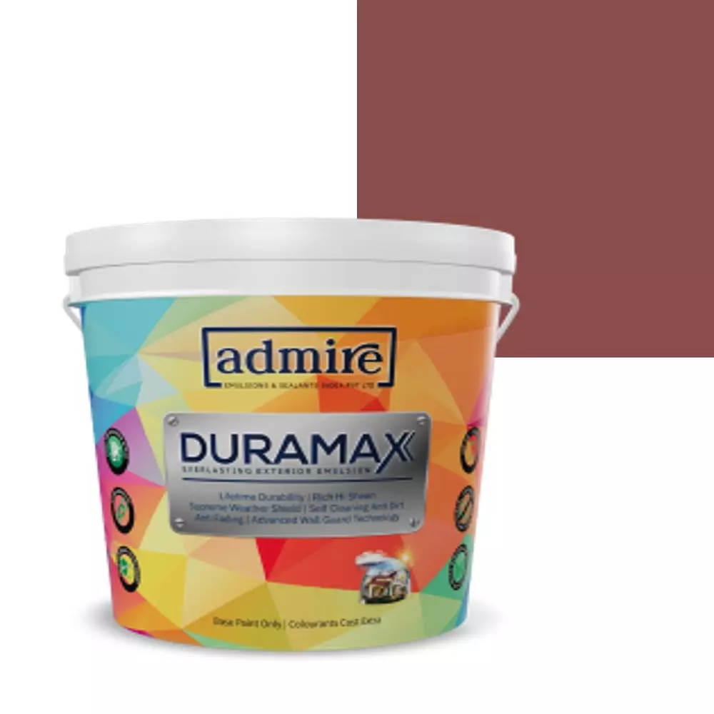 ADMIRE PAINTS DURAMAX Exterior Emulsion Paint 10 L Capacity Rosewood Rouge-N