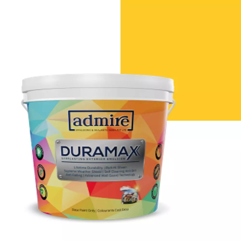 ADMIRE PAINTS DURAMAX Exterior Emulsion Paint 10 L Capacity Sunny Yellow