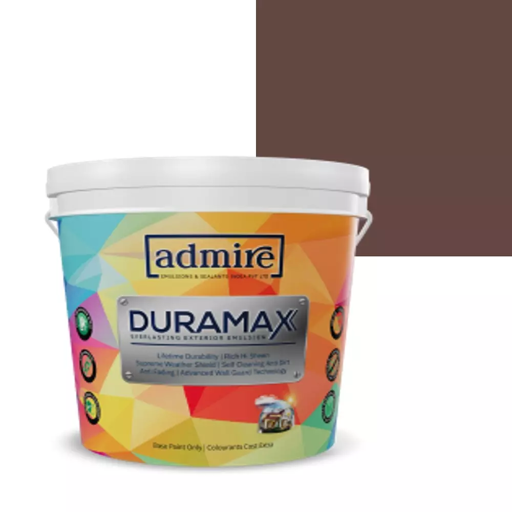 ADMIRE PAINTS DURAMAX Exterior Emulsion Paint 10 L Capacity Brownie