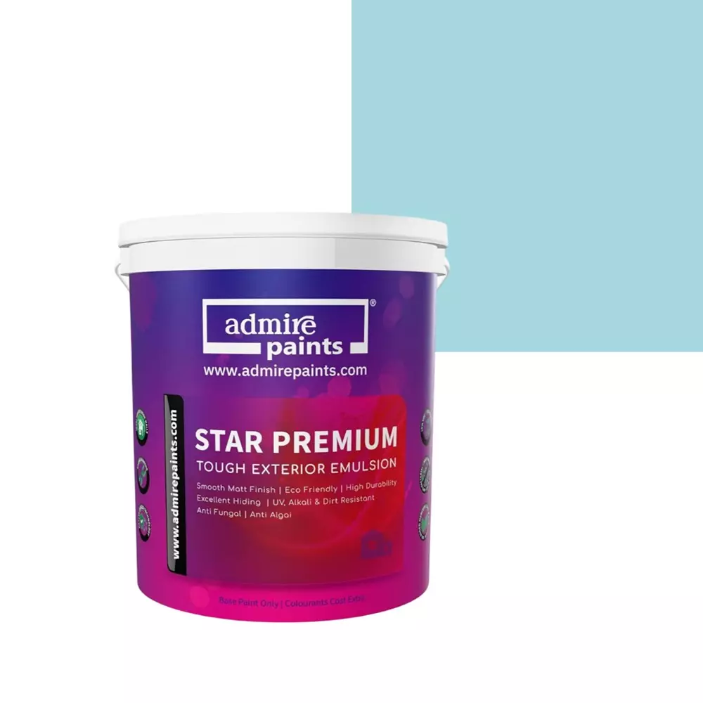 ADMIRE PAINTS STAR PREMIUM Exterior Acrylic Emulsion 4 L Capacity Rhine Blue