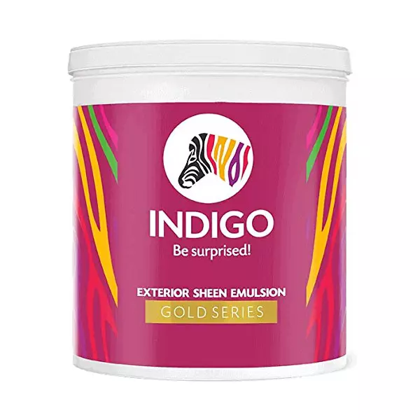 Indigo Gold Series 10 L Exterior Sheen Emulsion Paint Orange Peel, INDIGO00357
