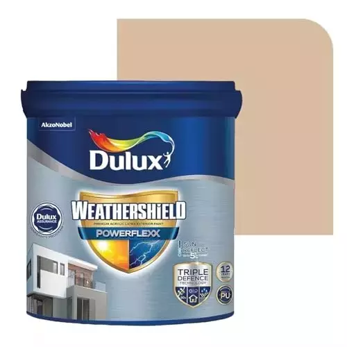 Dulux Weathershield Powerflexx Exterior Emulsion Paint Dapper Tan 10 L