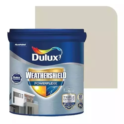 Dulux Weathershield Powerflexx Exterior Emulsion Paint Quiet Light 10 L