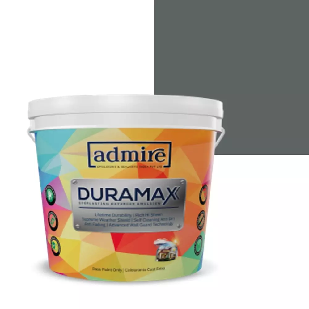 ADMIRE PAINTS DURAMAX Exterior Emulsion Paint 1 L Capacity Charcoal Shadow