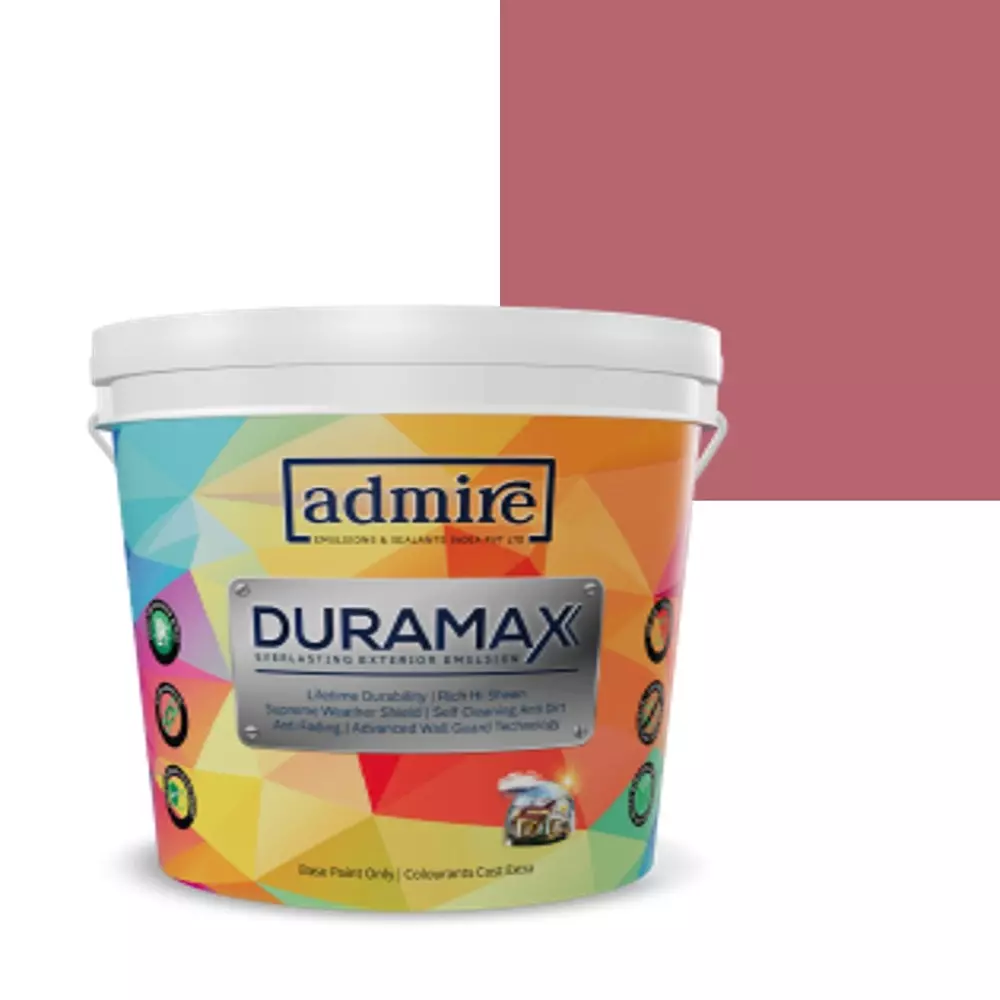 ADMIRE PAINTS DURAMAX Exterior Emulsion Paint 10 L Capacity Fox Glove Pink