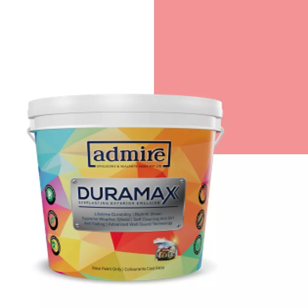 ADMIRE PAINTS DURAMAX Exterior Emulsion Paint 10 L Capacity Pink Candy