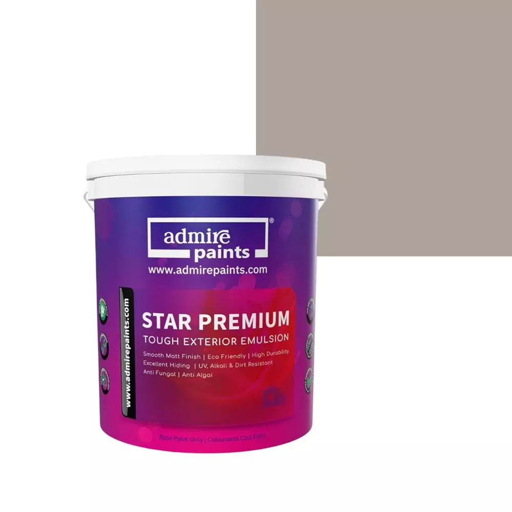 ADMIRE PAINTS STAR PREMIUM Exterior Acrylic Emulsion 4 L Capacity Grey Sandstone
