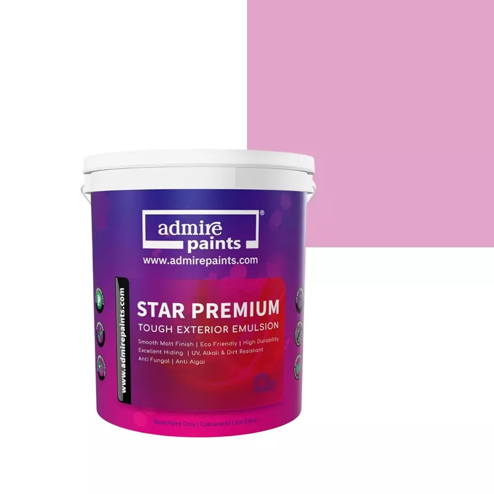 ADMIRE PAINTS STAR PREMIUM Exterior Acrylic Emulsion 20 L Capacity Twilight Pink