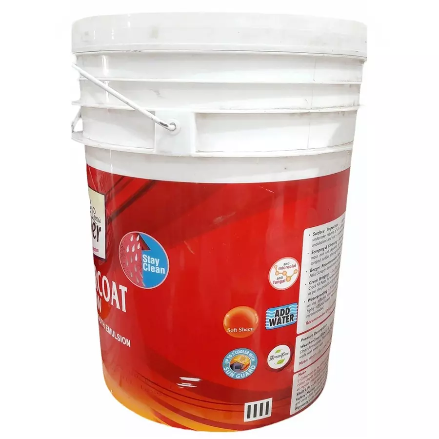 Berger Weathercoat Glow 20 L Terracotta Exterior Emulsion, 028