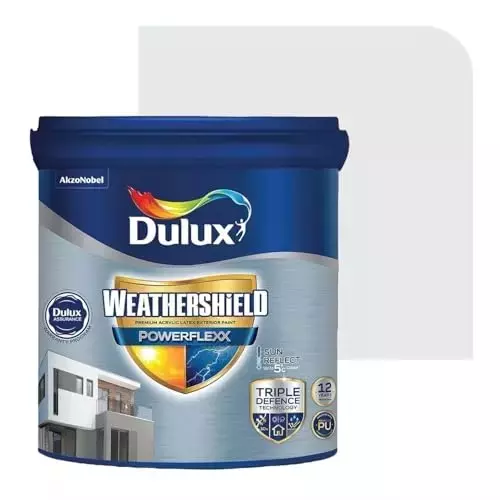 Dulux Weathershield Powerflexx Exterior Emulsion Paint Nova White 10 L