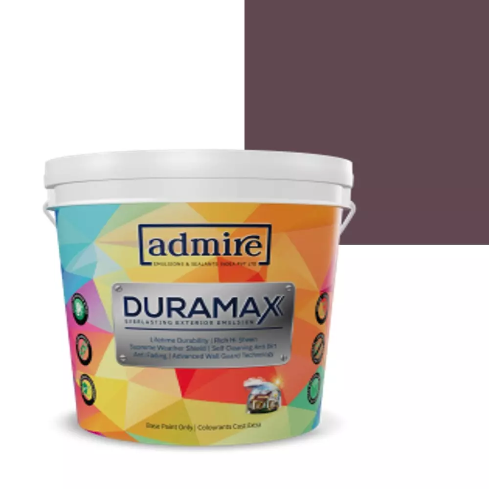 ADMIRE PAINTS DURAMAX Exterior Emulsion Paint 10 L Capacity Burnt Violet