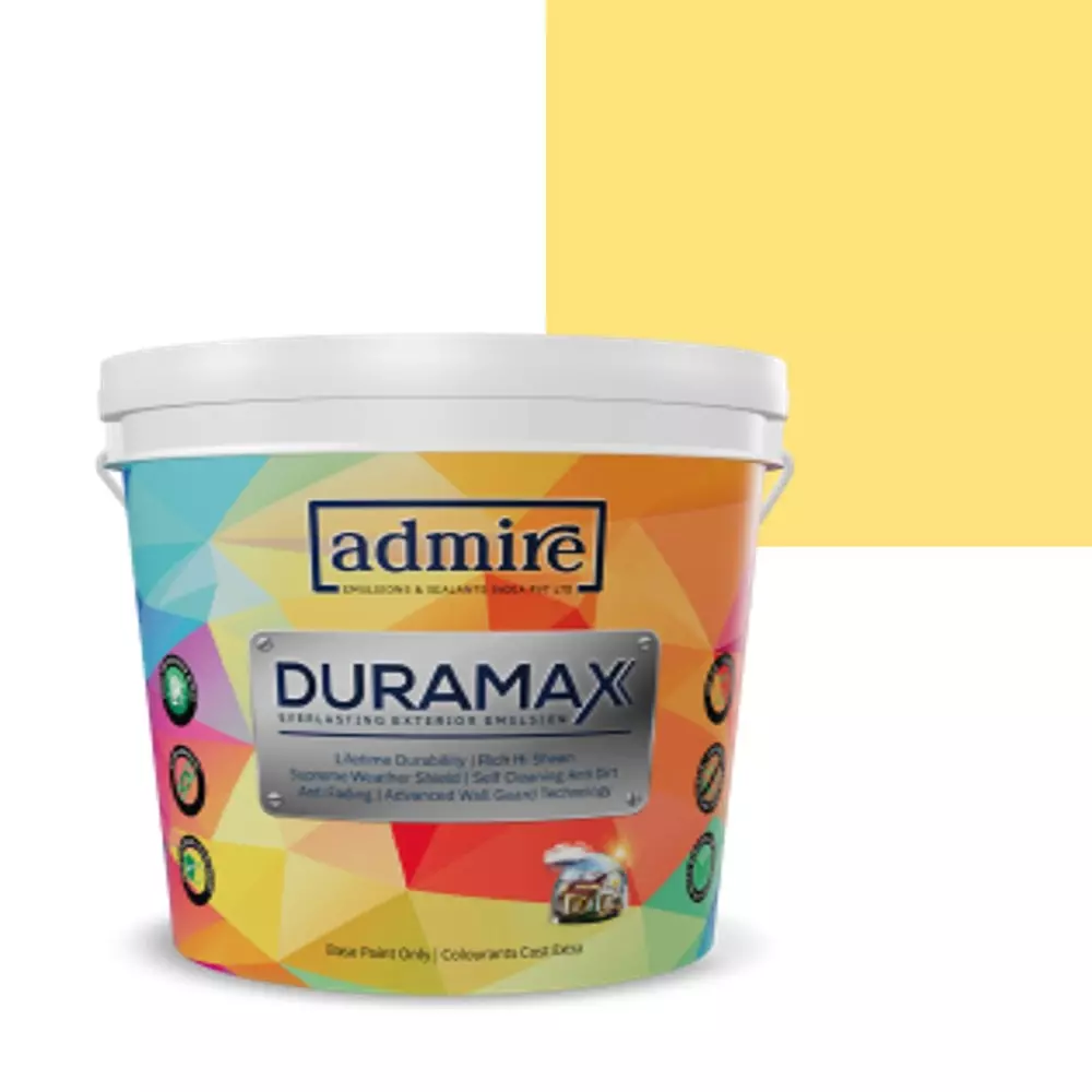ADMIRE PAINTS DURAMAX Exterior Emulsion Paint 10 L Capacity Summer Yellow