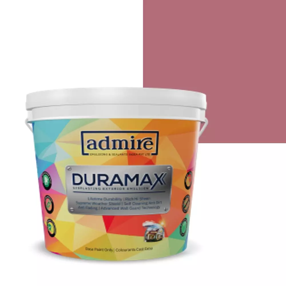 ADMIRE PAINTS DURAMAX Exterior Emulsion Paint 1 L Capacity Wild Berry