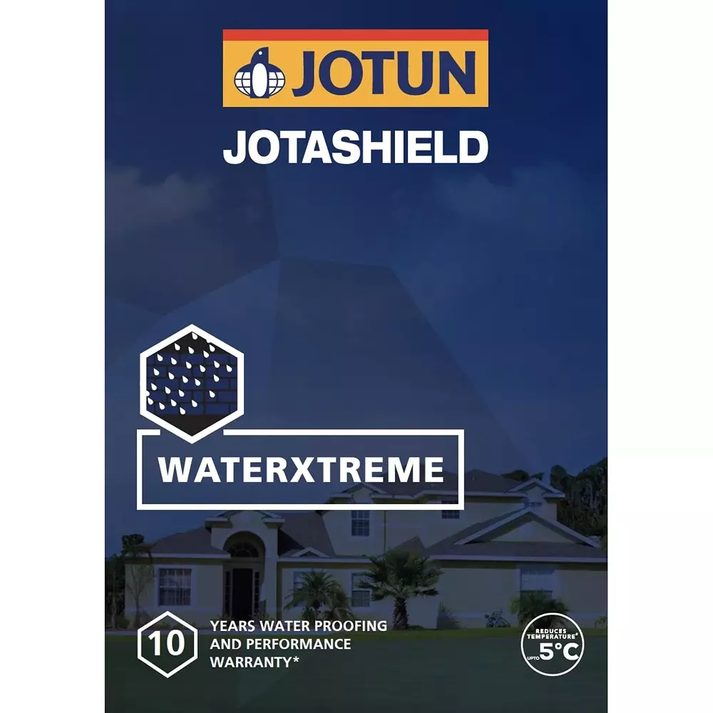 Jotun 20 L Jotashield WaterXtreme Exterior Paint Topcoat + Basecoat Ultimate UV Protection & Long-Lasting  White (Pack of 2)