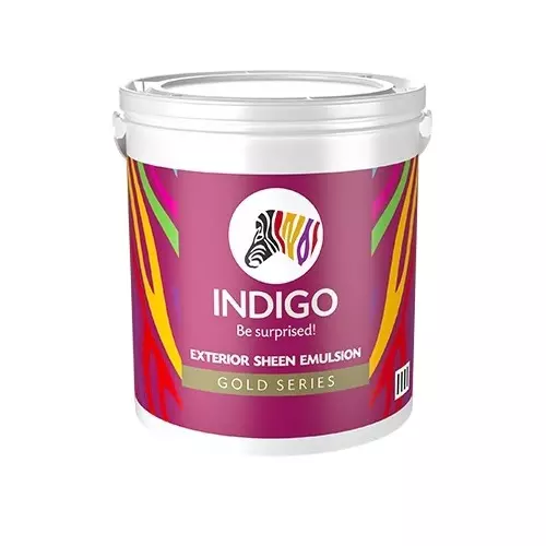 Indigo Gold Series 20 L Exterior Sheen Emulsion Paint Black, INDIGO00451