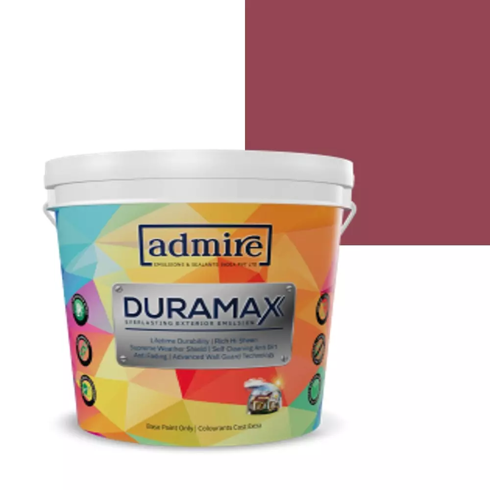 ADMIRE PAINTS DURAMAX Exterior Emulsion Paint 1 L Capacity Burnt Burgundy-N