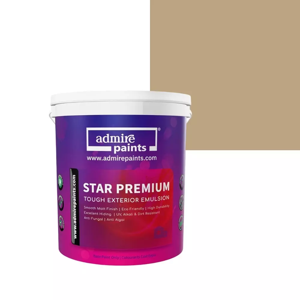 ADMIRE PAINTS STAR PREMIUM Exterior Acrylic Emulsion 20 L Capacity Almond Sand