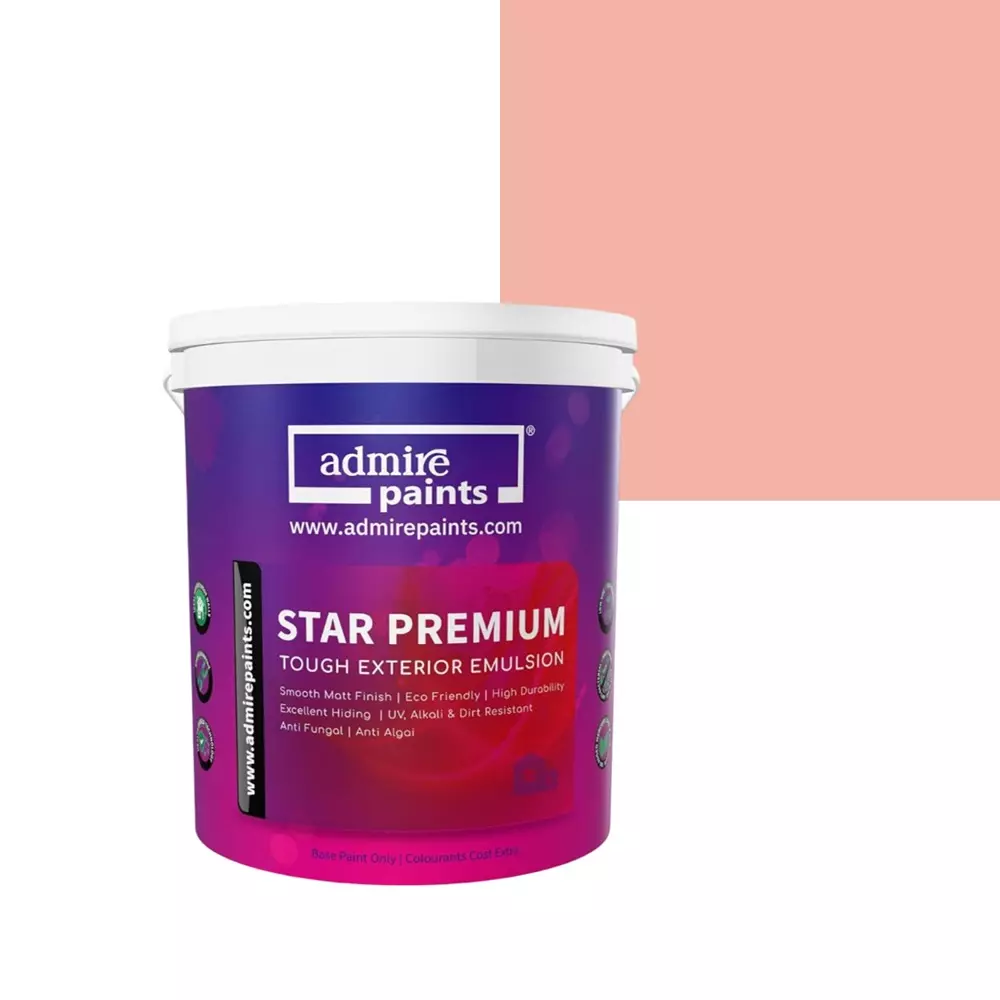 ADMIRE PAINTS STAR PREMIUM Exterior Acrylic Emulsion 1 L Capacity Sugared Peach