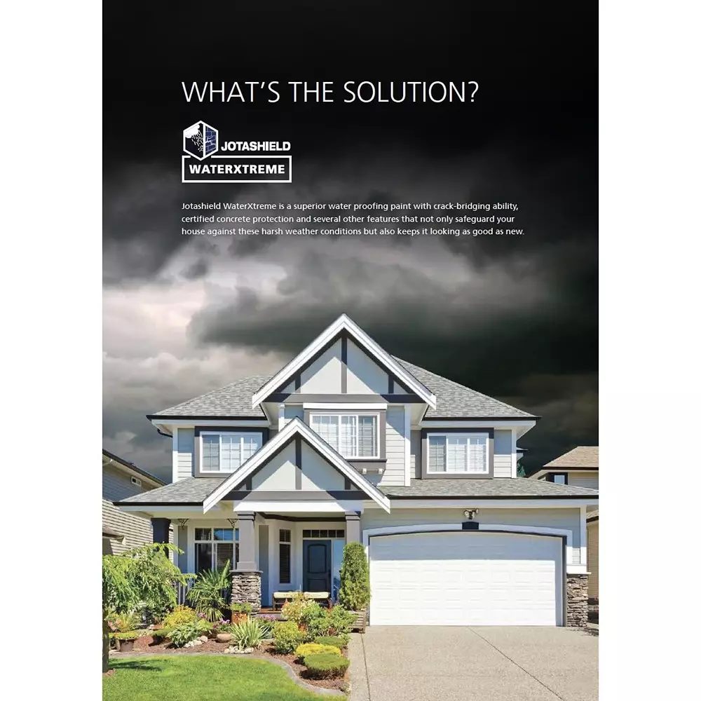 Jotun Jotashield WaterXtreme Exterior Paint Matt Ultimate UV Protection & Long-Lasting 4 L White