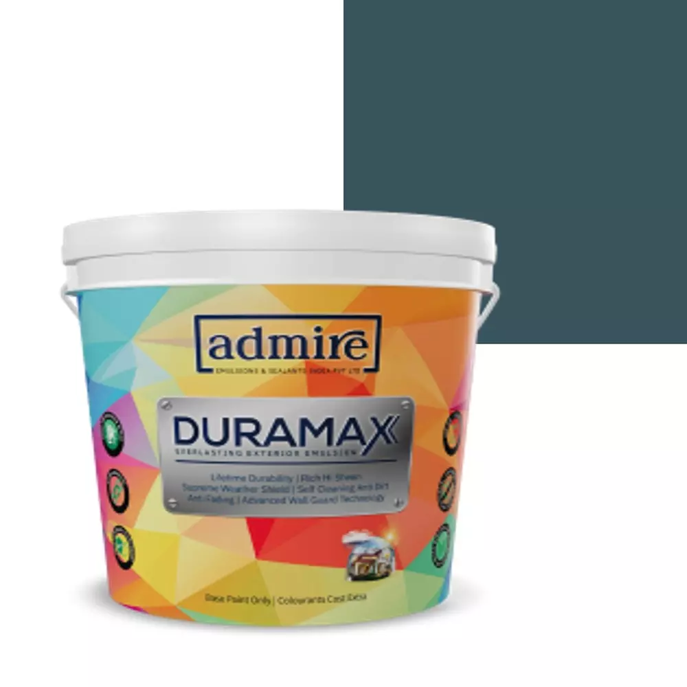 ADMIRE PAINTS DURAMAX Exterior Emulsion Paint 10 L Capacity Teal Dream