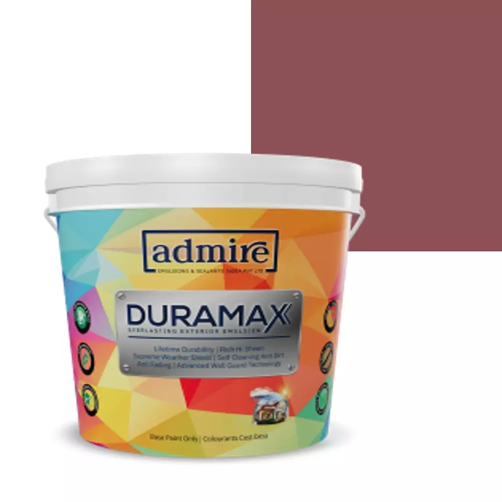 ADMIRE PAINTS DURAMAX Exterior Emulsion Paint 10 L Capacity Deep Rosewood-N