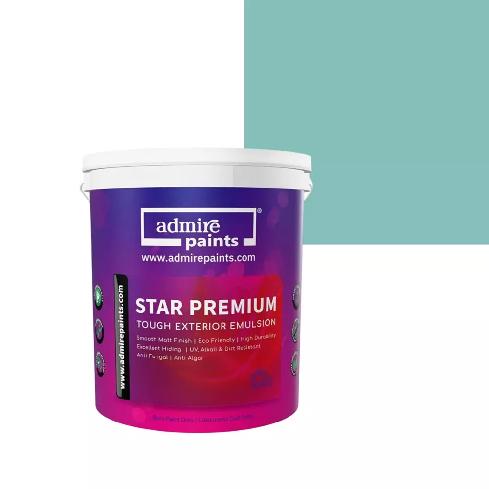 ADMIRE PAINTS STAR PREMIUM Exterior Acrylic Emulsion 1 L Capacity Green Meadow