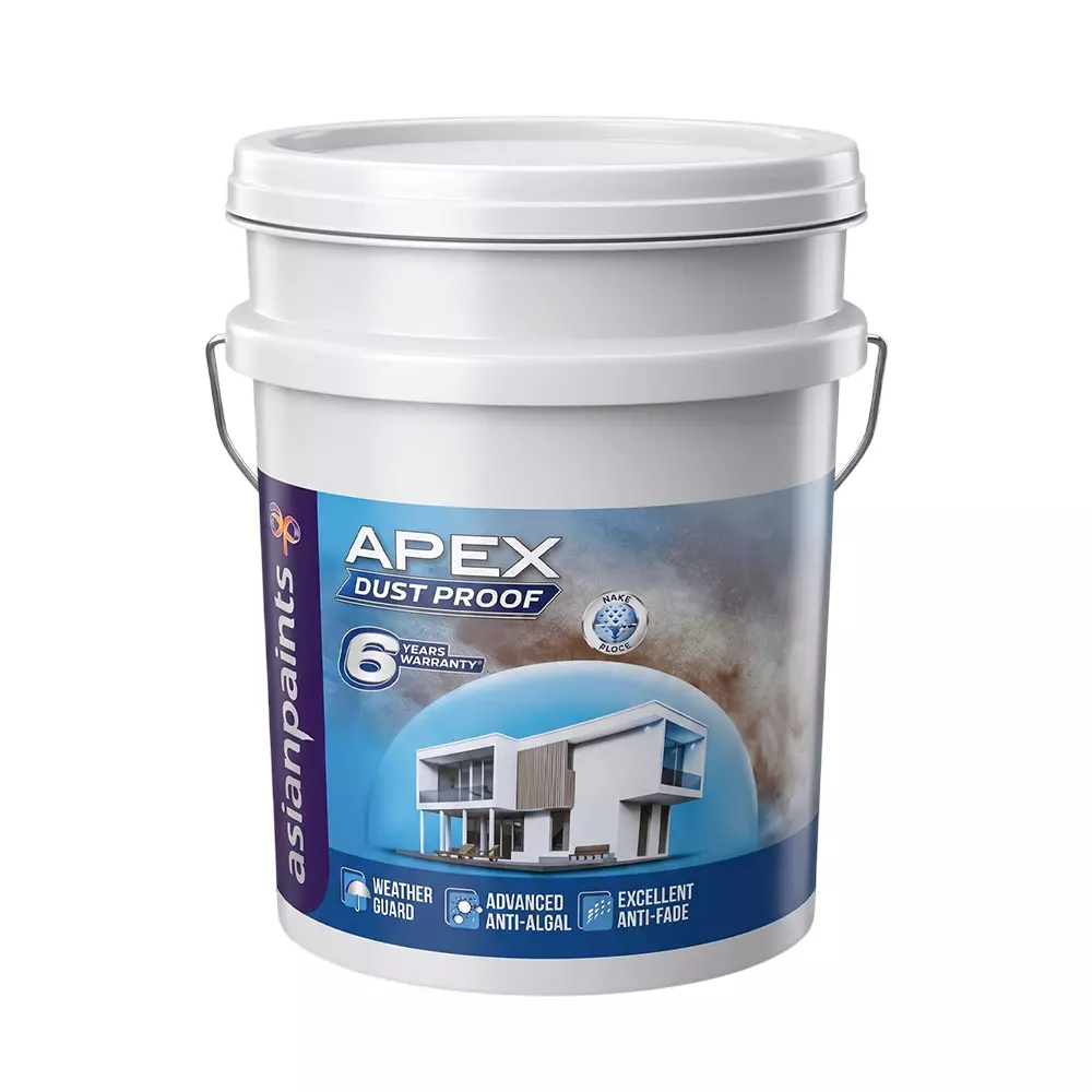 Asian Paints Apex Exterior Emulsion 20 L Supreme White, 0012