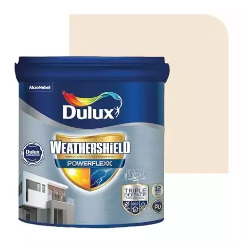 Dulux Weathershield Powerflexx Exterior Emulsion Paint French Cream 10 L