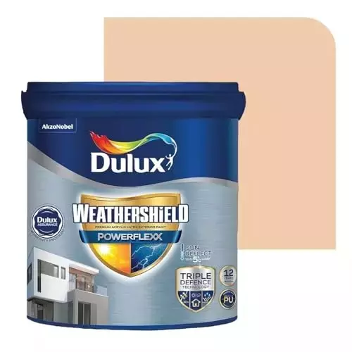 Dulux Weathershield Powerflexx Exterior Emulsion Paint Orange Pekoe 10 L