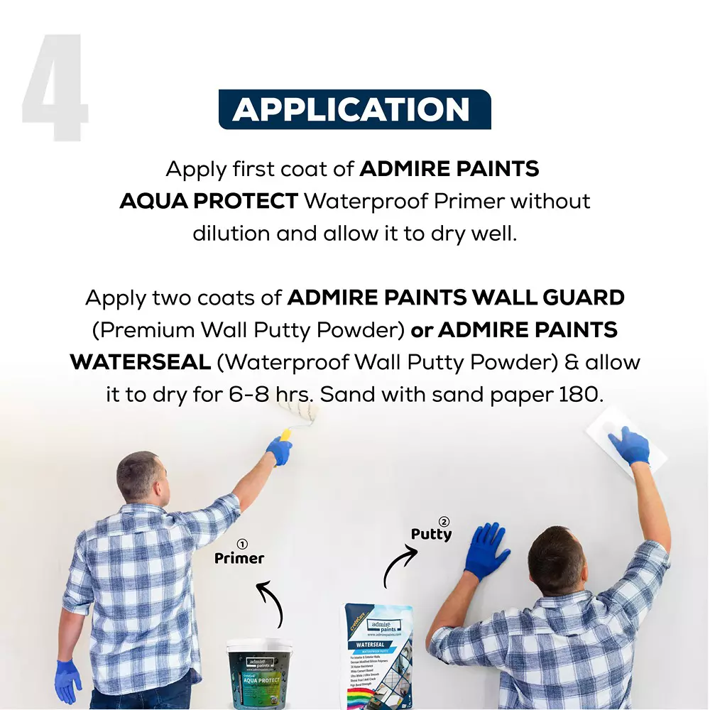 ADMIRE PAINTS DURAMAX Exterior Emulsion Paint 10 L Capacity Blue Curacao