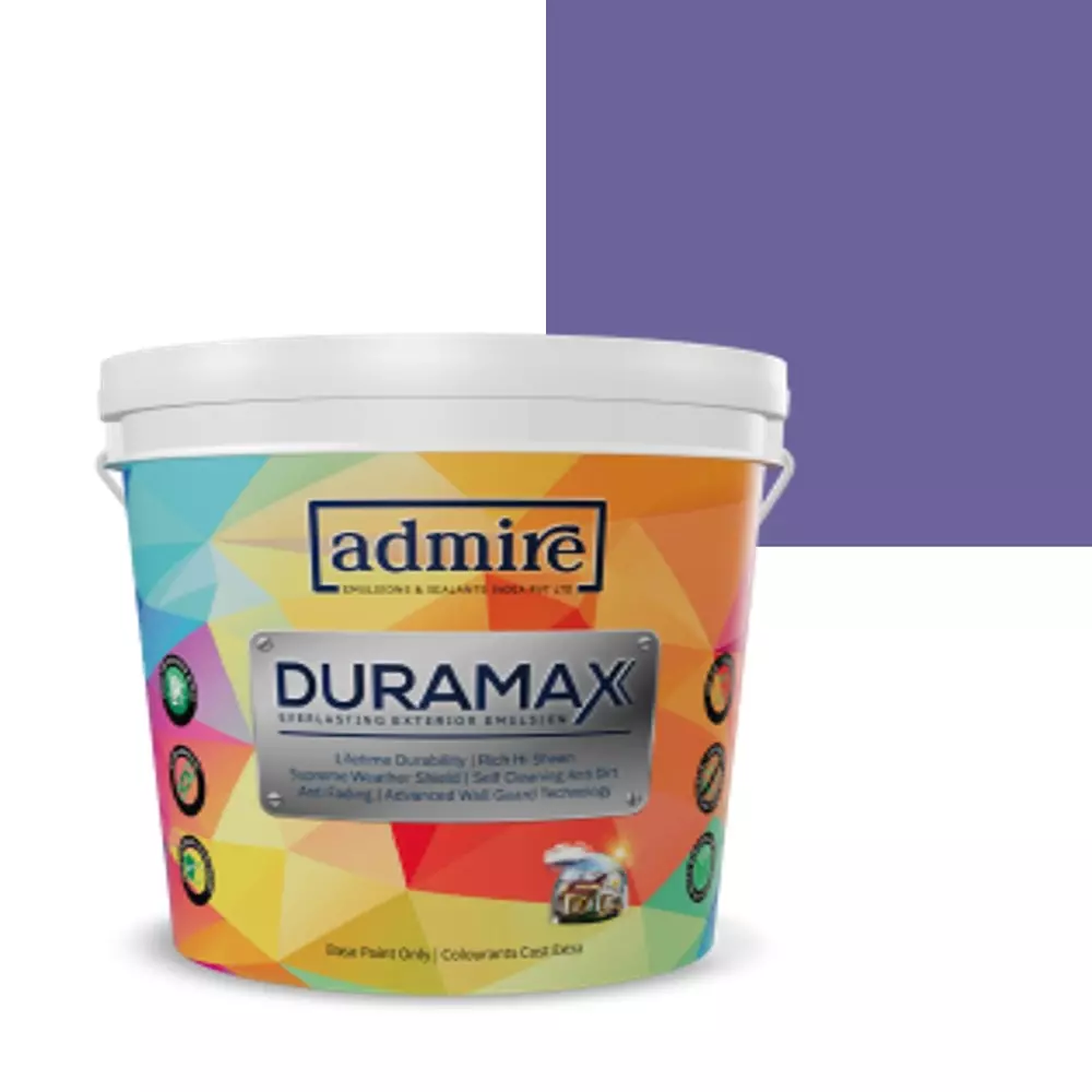 ADMIRE PAINTS DURAMAX Exterior Emulsion Paint 10 L Capacity Festive Purple-I