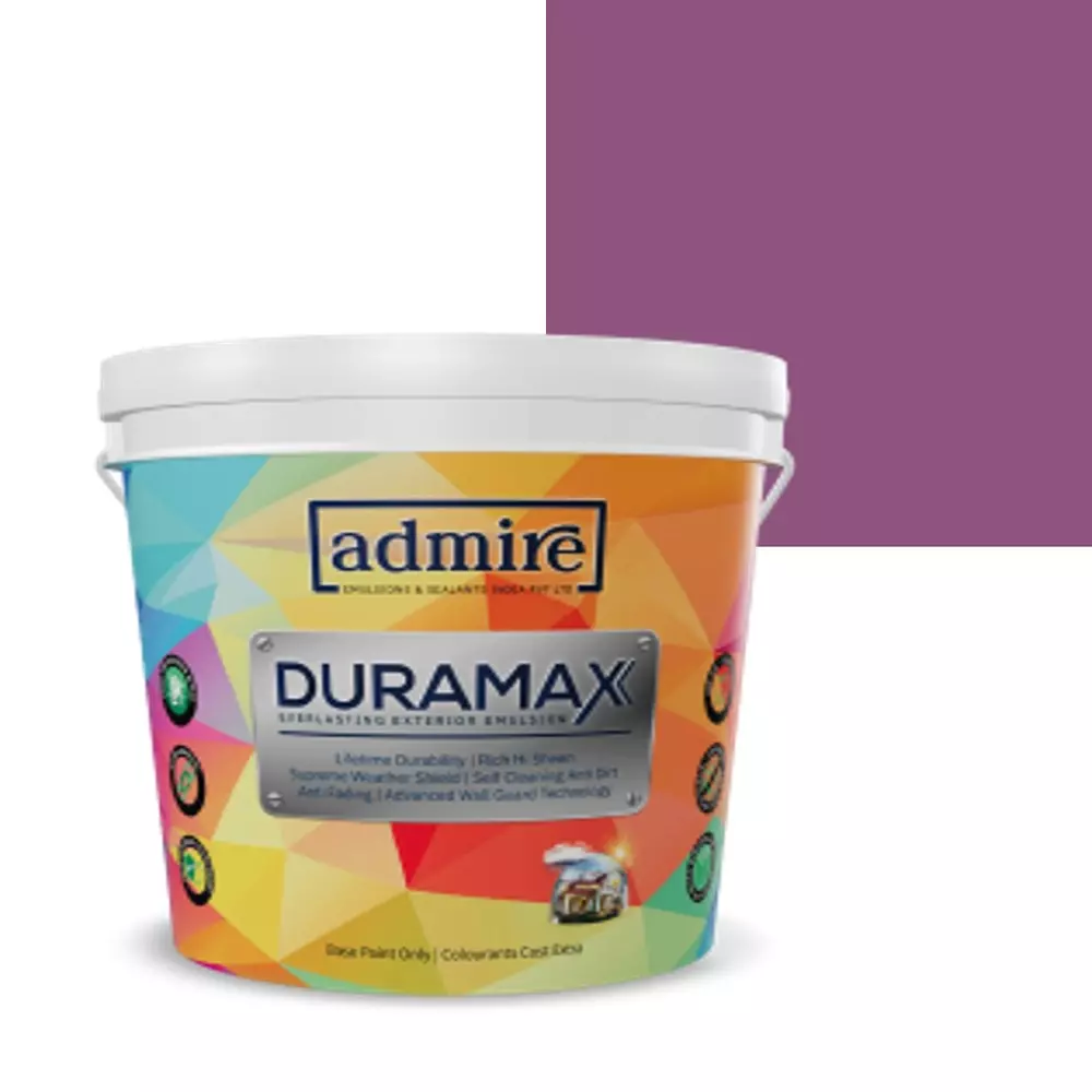 ADMIRE PAINTS DURAMAX Exterior Emulsion Paint 10 L Capacity Grape Riot