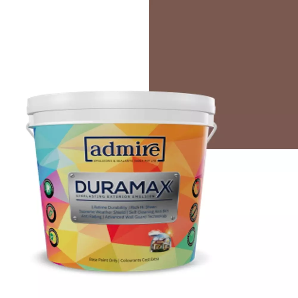 ADMIRE PAINTS DURAMAX Exterior Emulsion Paint 10 L Capacity Walnut Bark-N
