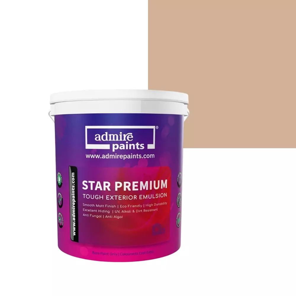 ADMIRE PAINTS STAR PREMIUM Exterior Acrylic Emulsion 4 L Capacity Milk Chocolate