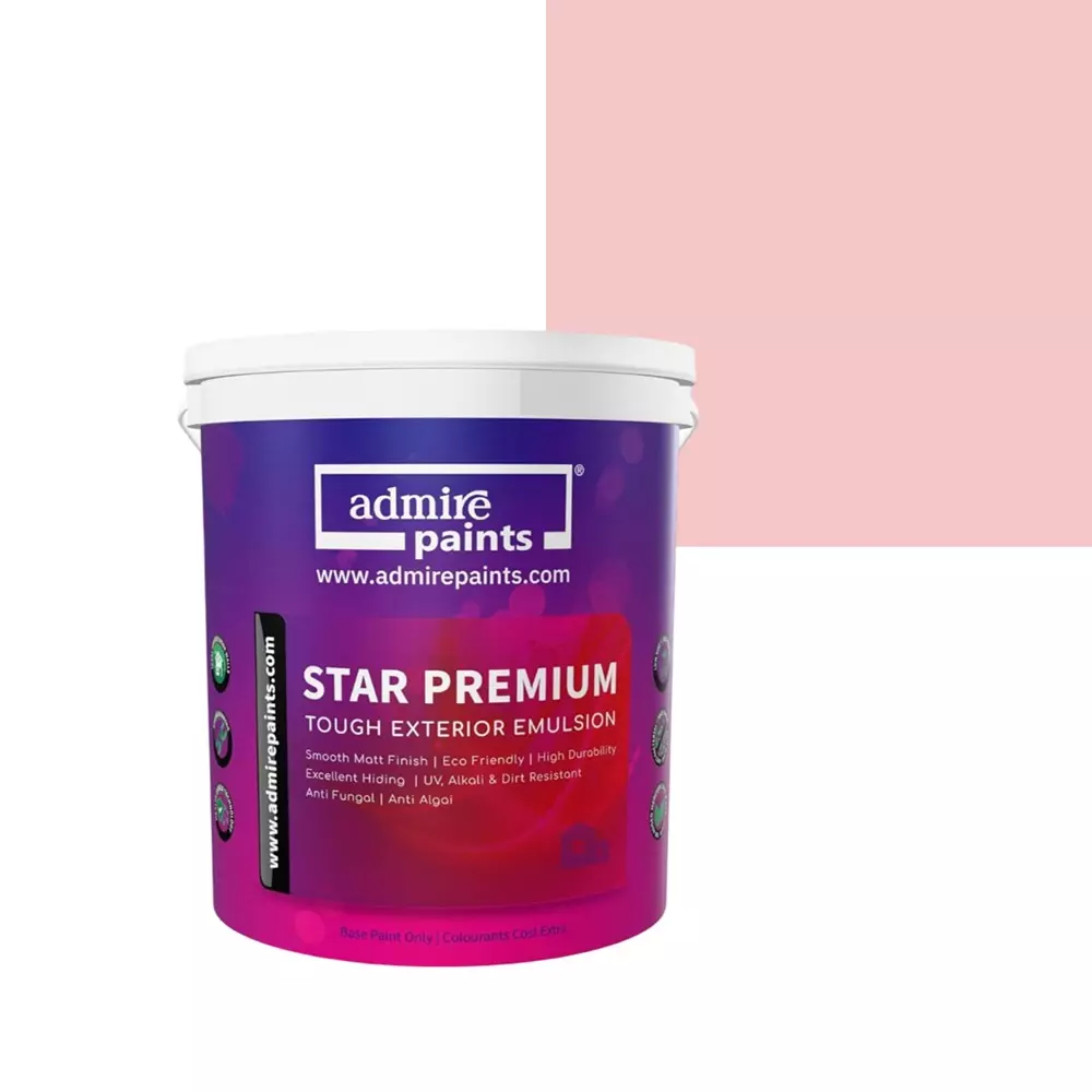 ADMIRE PAINTS STAR PREMIUM Exterior Acrylic Emulsion 10 L Capacity Pink Juice