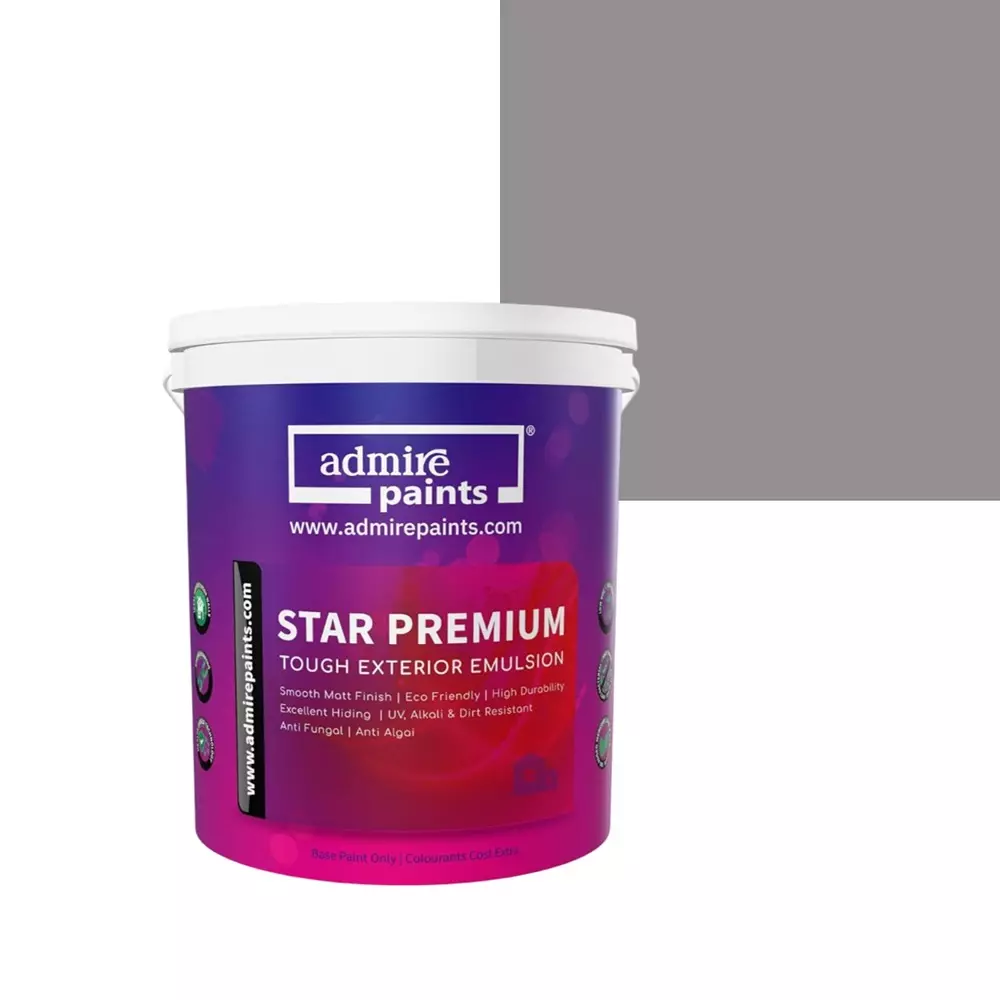 ADMIRE PAINTS STAR PREMIUM Exterior Acrylic Emulsion 1 L Capacity Stainless Steel-N