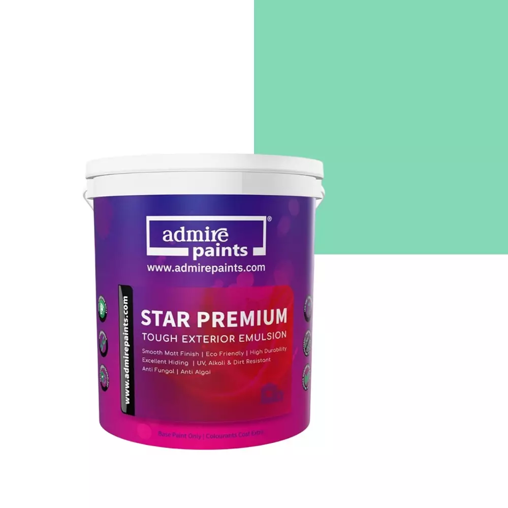 ADMIRE PAINTS STAR PREMIUM Exterior Acrylic Emulsion 10 L Capacity Maya Bay-N