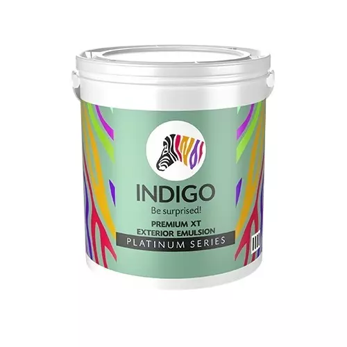 Indigo Platinum Series 1 L Premium Exterior Emulsion Paint Super White, INDIGO00335